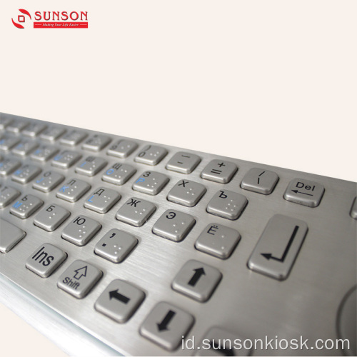 Keyboard Metal Anti-perusak dengan Touch Pad